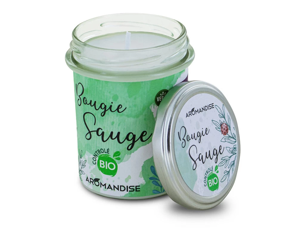 Bougie Sauge Bio 150g 4 Bougie Sauge Bio 150g – Image 2