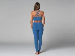 Brassiere De Yoga Glamour - Bio Bleu Bleu XS - 36 -Yoga Boutique brassiere de yoga glamour bio 16352420966177d0700a7ad