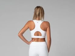 Brassière De Yoga Sport - Bio Blanc Blanc XS -Yoga Boutique brassiere de yoga sport bio 163515502761767c53cd92d
