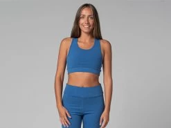 Brassière De Yoga Sport - Bio Bleu Bleu XS - 36