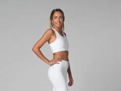 Brassière De Yoga Sport - Bio Blanc Blanc XS -Yoga Boutique brassiere de yoga sport bio 163516322161769c55568a4