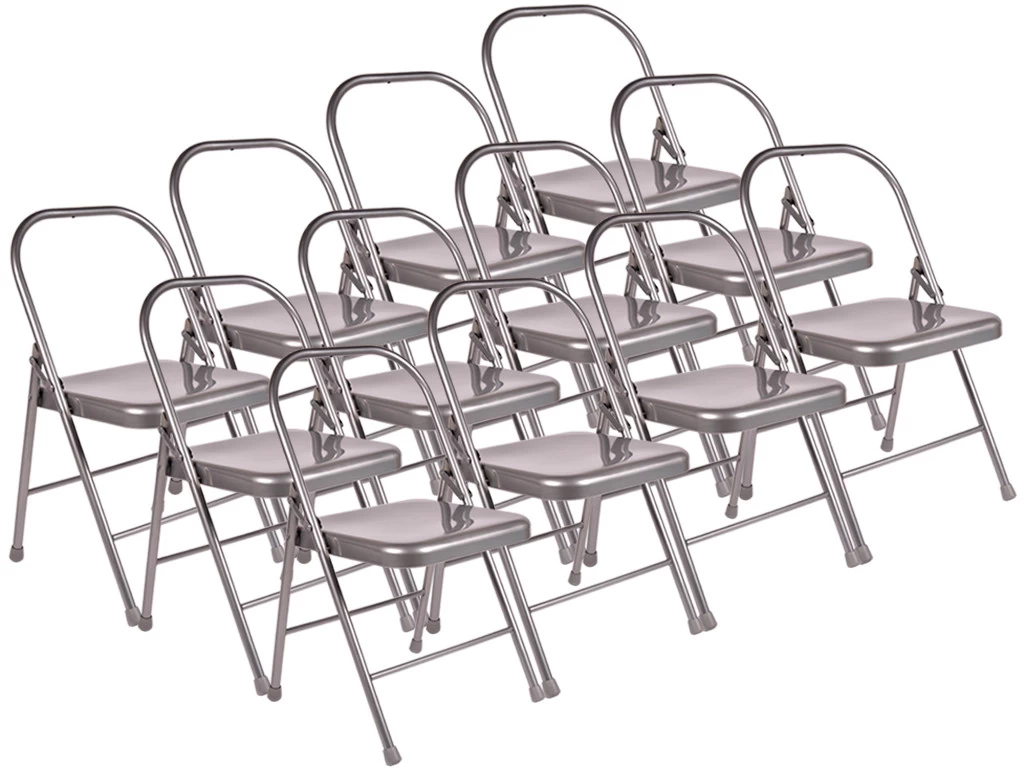 Chaise De Yoga 2 Barres Haute Grise Lot De 12 3 Chaise De Yoga 2 Barres Haute Grise Lot De 12