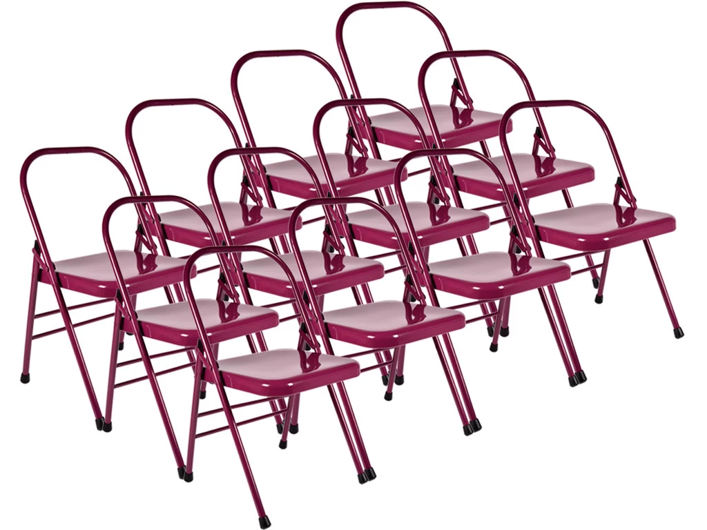 Chaise De Yoga Standard 1 Barre Prune Lot De 12 3 Chaise De Yoga Standard 1 Barre Prune Lot De 12