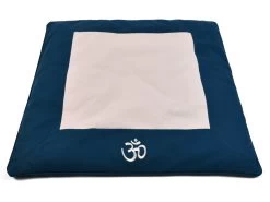 Coffret Tapis De Méditation Complet Bleu/Ecru Orion -Yoga Boutique coffret tapis de meditation complet bleu ecru 1700827920656093107def7