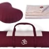 Coffret Tapis De Méditation Complet Prune/Ecru Orion -Yoga Boutique coffret tapis de meditation complet prune ecru 170082256165607e215b0fc