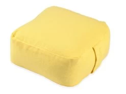 Coussin De Méditation Carré Bio Jaune