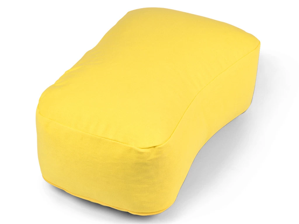 Coussin Rectangulaire Bio Jaune Pastel 4 Coussin Rectangulaire Bio Jaune Pastel – Image 2