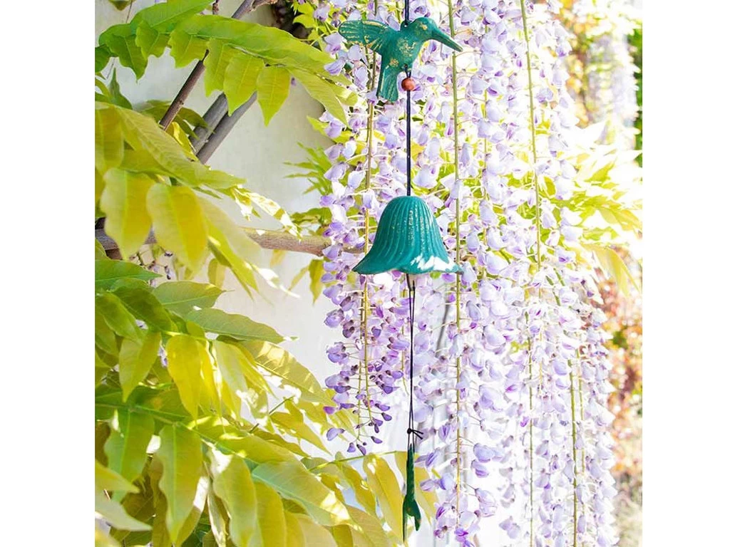 Jouet Du Vent Colibri Vert Doré 4 Jouet Du Vent Colibri Vert Doré – Image 2