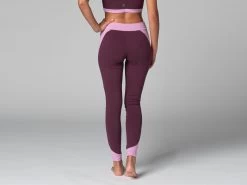 Legging De Yoga Bi-colore - Bio Prune Prune XS - 36 -Yoga Boutique legging de yoga bi colore bio 163584961661811590e6c2c