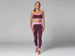 Legging De Yoga Bi-colore - Bio Prune Prune XS - 36 -Yoga Boutique legging de yoga bi colore bio 1635849637618115a5e2352