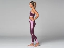 Legging De Yoga Bi-colore - Bio Prune Prune XS - 36 -Yoga Boutique legging de yoga bi colore bio 1635849649618115b175fb8
