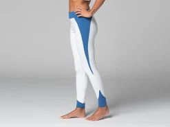 Legging De Yoga Bi-colore - Bio Blanc Blanc XS - 36 -Yoga Boutique legging de yoga bi colore bio 16358497466181161271055