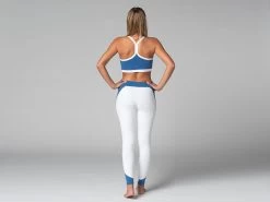 Legging De Yoga Bi-colore - Bio Blanc Blanc XS - 36 -Yoga Boutique legging de yoga bi colore bio 16358497576181161d7f1b8