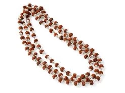 Mala 108 Perles - Argent Massif & Rudraksha 6mm Mala 108