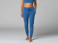 Pantalon De Yoga Femme Jogg - Bio Bleu Bleu XS - 36