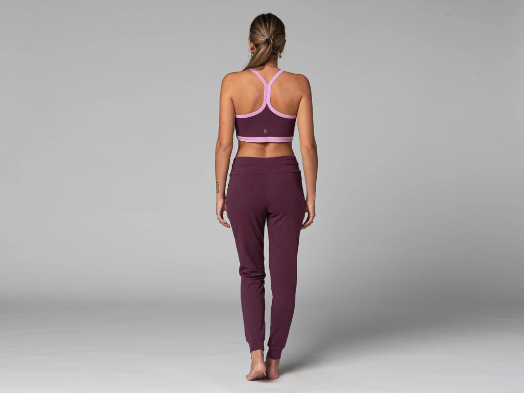 Pantalon De Yoga Femme Jogg - Bio Prune M - Presque Parfaits 9 Pantalon De Yoga Femme Jogg - Bio Prune M - Presque Parfaits – Image 7