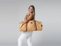 Sac à Tapis De Yoga Navy Bag - Coton Sable 70cm X 30 Cm -Yoga Boutique sac a tapis de yoga navy bag coton sable 15718454135db075257f92d