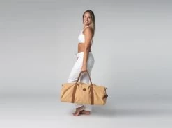 Sac à Tapis De Yoga Navy Bag - Coton Sable 70cm X 30 Cm -Yoga Boutique sac a tapis de yoga navy bag coton sable 15718454175db07529cf2ff