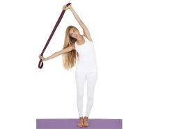 Sangle De Yoga 100% Coton Bio Boucle 1/2 Lune Prune -Yoga Boutique sangle de yoga 100 coton bio boucle 1 2 lune prune 5b8dc8cf01b21