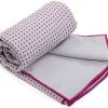 Serviette De Yoga Anti-dérapante Bicolore - 183cmx 61cm Gris/Aubergine -Yoga Boutique serviette de yoga anti derapante bicolore 183cmx 61cm 16044937755fa2a1cf0f273