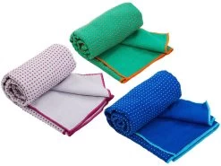 Serviette De Yoga Anti-dérapante Bicolore - 183cmx 61cm Gris/Aubergine -Yoga Boutique serviette de yoga anti derapante bicolore 183cmx 61cm 16044937885fa2a1dca5a88