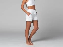Short De Yoga Cool - Bio Blanc Blanc XS - 36 -Yoga Boutique short de yoga cool bio 16358465536181099911bea