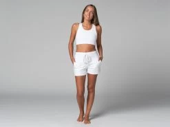 Short De Yoga Cool - Bio Blanc Blanc XS - 36 -Yoga Boutique short de yoga cool bio 163584667061810a0e71a47
