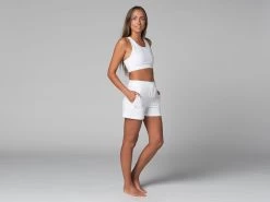 Short De Yoga Cool - Bio Blanc Blanc XS - 36 -Yoga Boutique short de yoga cool bio 163584667561810a1396443