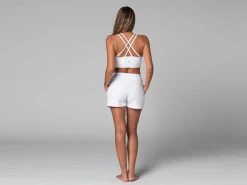 Short De Yoga Cool - Bio Blanc Blanc XS - 36 -Yoga Boutique short de yoga cool bio 163584668061810a18f3164