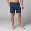 Short De Yoga Homme - Coton Bio Bleu Bleu S - 38/40 -Yoga Boutique short de yoga homme coton bio 1635436620617ac84c32aab