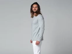 T-Shirt TAPAN 3 Boutons 100% Bio Gris Gris S - 38/40 -Yoga Boutique t shirt tapan 3 boutons 100 bio 16353411346179534ee1e80