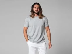 T-Shirt Tapan Manches Courtes 100% Bio Gris Gris S - 38/40
