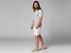 T-Shirt Tapan Manches Courtes 100% Bio Gris Gris S - 38/40 -Yoga Boutique t shirt tapan manches courtes 100 bio 1635410355617a61b3ca5c6