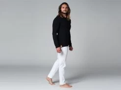 T-Shirt Tapan Manches Longues 100% Bio Noir Noir S - 38/40 -Yoga Boutique t shirt tapan manches longues 100 bio 16353457396179654b8eb5d