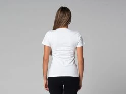 T-Shirt TARA M/C Col Large 100% Bio Blanc Blanc XS - 36 -Yoga Boutique t shirt tara m c col large 100 bio 16352541466177ff82815e4