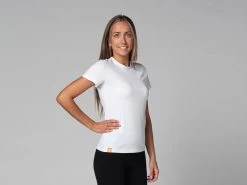 T-Shirt TARA M/C Ras Du Cou - Bio Blanc Blanc XS - 36 -Yoga Boutique t shirt tara m c ras du cou bio 1635255842617806223cb4b