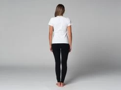 T-Shirt TARA M/C Ras Du Cou - Bio Blanc Blanc XS - 36 -Yoga Boutique t shirt tara m c ras du cou bio 16352558626178063627969