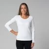 T-Shirt Tara M/L Col Large 100% Bio Blanc Blanc XS - 36 -Yoga Boutique t shirt tara m l col large 100 bio 163525827861780fa6d39d1