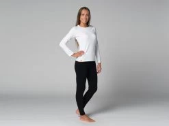 T-Shirt Tara M/L Ras Du Cou Bio Blanc Blanc XS - 36 -Yoga Boutique t shirt tara m l ras du cou bio 163526145261781c0caca34