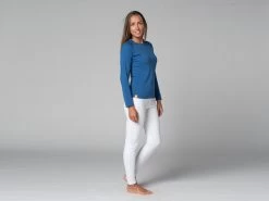 T-Shirt Tara M/L Ras Du Cou Bio Bleu Bleu XS - 36 -Yoga Boutique t shirt tara m l ras du cou bio 163526166361781cdfb6ef2