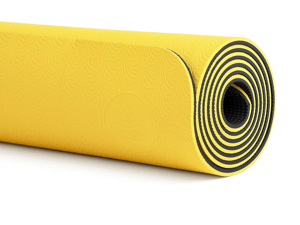 Tapis De Yoga Eco-Terre 183 Cm X 60 Cm X 6 Mm Jaune 6 Tapis De Yoga Eco-Terre 183 Cm X 60 Cm X 6 Mm Jaune – Image 4