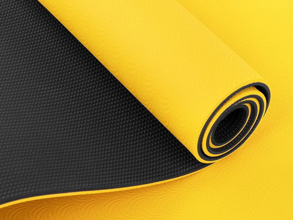 Tapis De Yoga Eco-Terre 183 Cm X 60 Cm X 6 Mm Jaune 7 Tapis De Yoga Eco-Terre 183 Cm X 60 Cm X 6 Mm Jaune – Image 5