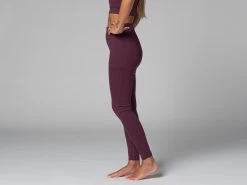 Yoga Legging Pocket - Bio Prune Prune XS - 36 -Yoga Boutique yoga legging pocket bio 1635848619618111aba294b