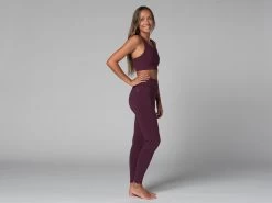 Yoga Legging Pocket - Bio Prune Prune XS - 36 -Yoga Boutique yoga legging pocket bio 1635848636618111bc32bf0