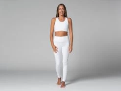 Yoga Legging Pocket - Bio Blanc Blanc XS - 36 -Yoga Boutique yoga legging pocket bio 16358488286181127c68688