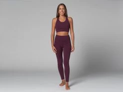 Yoga Legging Pocket - Bio Prune Prune XS - 36 -Yoga Boutique yoga legging pocket bio 1637058934619389760a48c