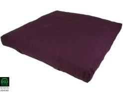 Zabuton Transportable 100% Coton Bio Prune -Yoga Boutique zabuton transportable 100 coton bio prune 5b8dc90a65faa