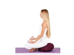 Zafu Confort 100% Coton Bio - Epeautre Bordeaux -Yoga Boutique zafu confort 100 coton bio epeautre 15421235355beaf00f7a2e2